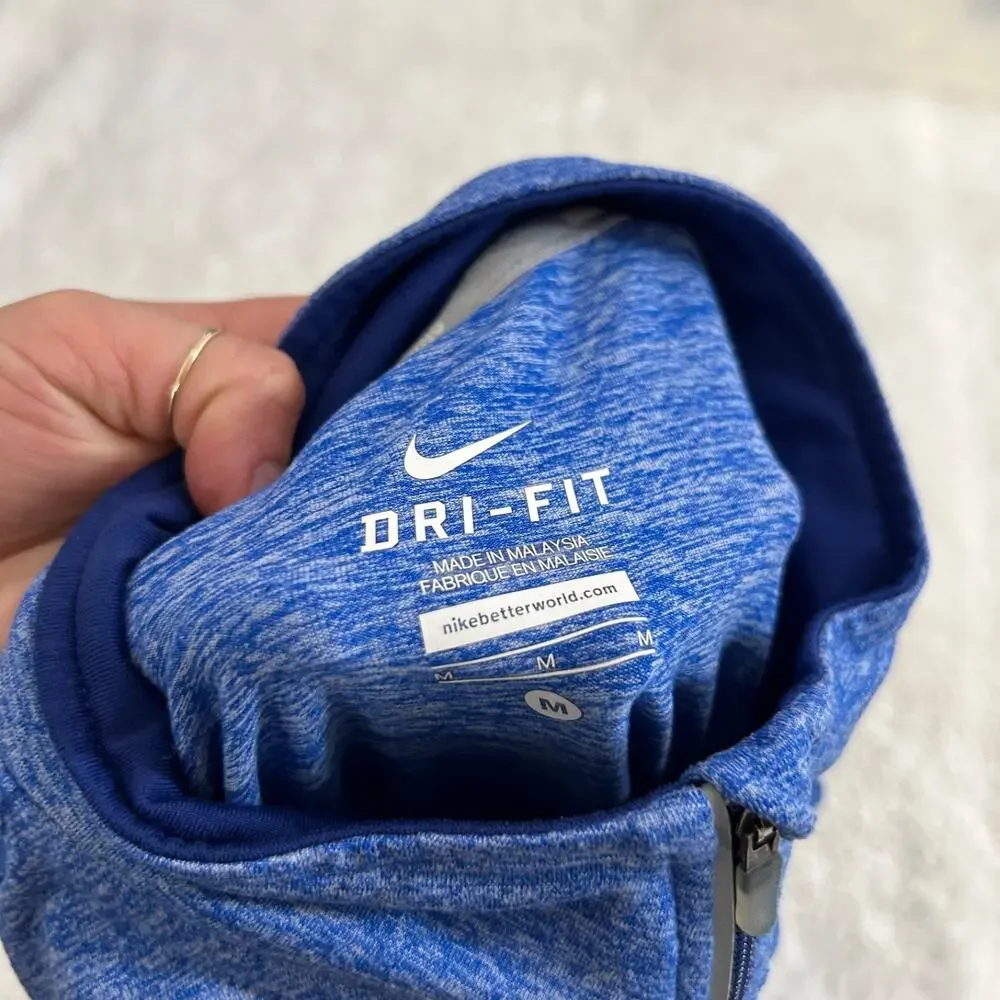 Nike Fit Dry Womens M Blue Running Quarter Zip Workout Athleisure Preppy Casual - Picture 6 of 7